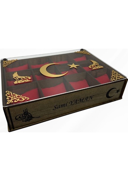 Ahşap Kişiye Özel Yastıklı Saat Kutusu, Aksesuar Kutusu, Kişiselleştirilebilir Düzenleryici Kutu fiyatları