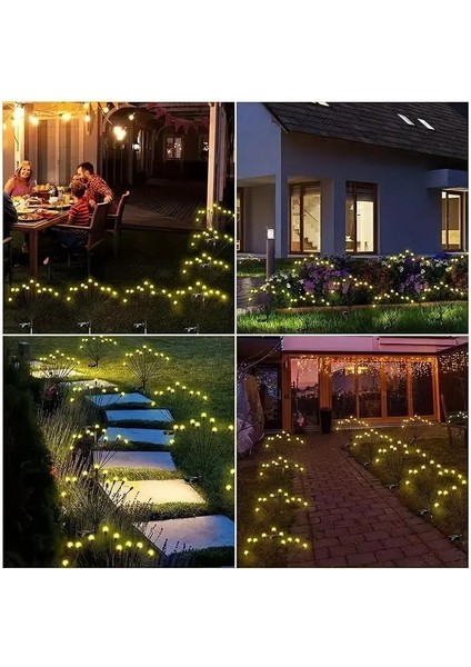 Solar LED Ateşböceği Bahçe Işıkları 2 Adet