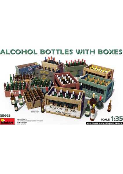 35665 1:35 Alkol Şişe ve Kasaları