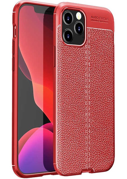 Apple iPhone 12 Pro Max Uyumlu Rntc Niss Silikon Kapak-Kırmızı