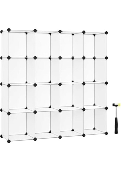 Jvnnshop Ayakkabı Rafı 15 Küp, Plastik Raf, 153 x 31 x 153 Cm, Beyaz LPC44L 646268 modelleri