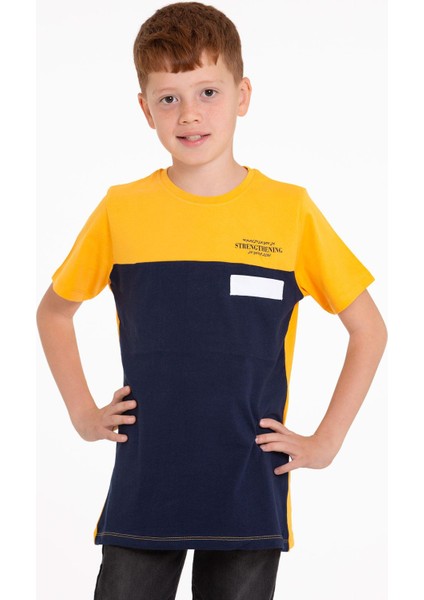 Kısa Kol Baskılı Hardal Renk Erkek Çocuk Tshirt fiyatları