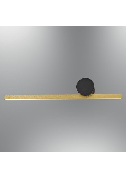 Modern sarı metal aydınlatma, şık tek çubuk tasarım, E27 duy tipi