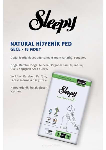 11 Al 10 Öde Natural Ultra Hassas Hijyenik Ped Gece 18 Li ve Saç Fırçası