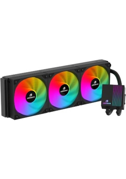 Prıme P360B Rainbow Fanlı LGA1700-AM5 Uyumlu 360MM Cpu Sıvı Soğutma Sistemi (Siyah)