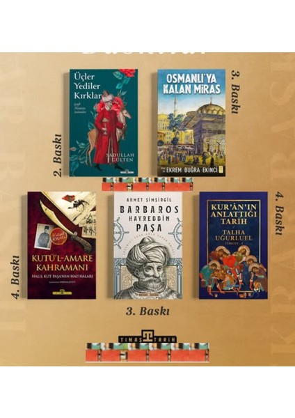 Kuranın Anlattığı Tarih, Üçler Yediler Kırklar,osmanlıya Kalan Miras,kutül Amare Kahramanı(5kitap)