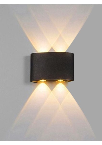 HL-5600 6W 4'lü Çift Yönlü Duvar Aplik Tepegöz Aplik Günışığı Dekoratif Lamba