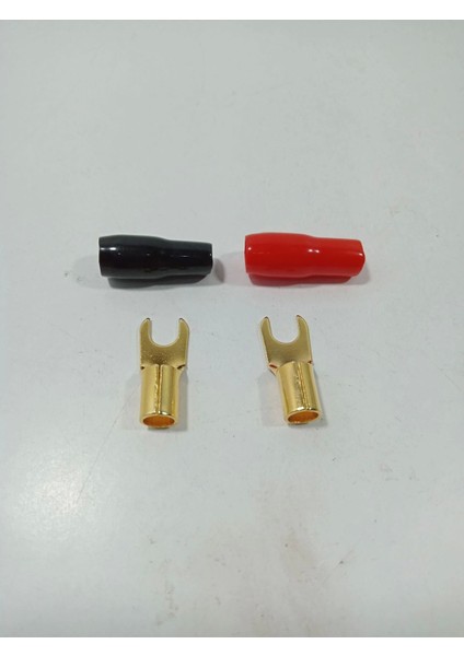 8ga Çatal Amfi Kablosu Ucu – 8 Ga Izoleli Çatal Kablo Ucu – 8ga Çatal Uç – 2 Adet