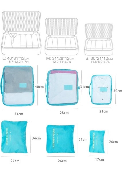 Bebek Anne Hastane Çantası Düzenleyici Organizer 6 Parça Set indirimleri