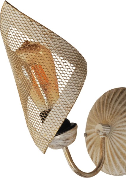 Modern şık cam avize, krem-sarı patine detay, estetik metal tasarım, E27 duy, beyaz renk modelleri