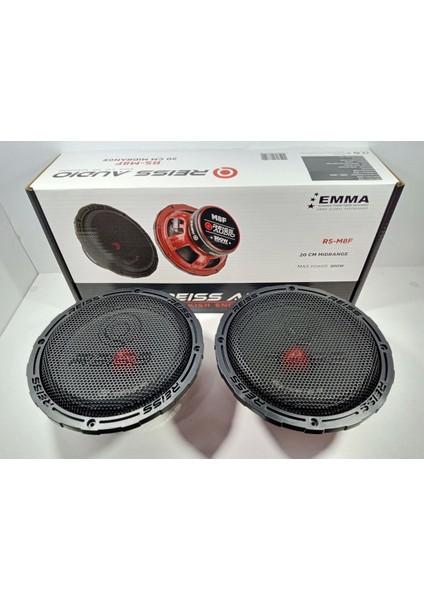 Midrange 20CM - 300W RS-M8F 20CM Midrange Hoparlör - Sticker Hediyeli