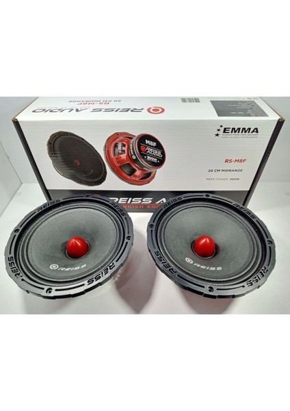 Midrange 20CM - 300W RS-M8F 20CM Midrange Hoparlör - Sticker Hediyeli