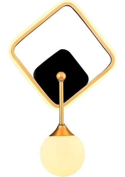 Modern metal kare aplik, şık ve zarif sarı renkli ev aydınlatması fiyatları