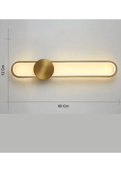 60 cm Modern LED Duvar Uzun Aplik