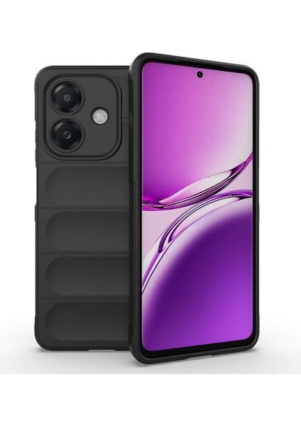 Oppo A3 Uyumlu Kılıf Etnik Optimum Silikon Siyah