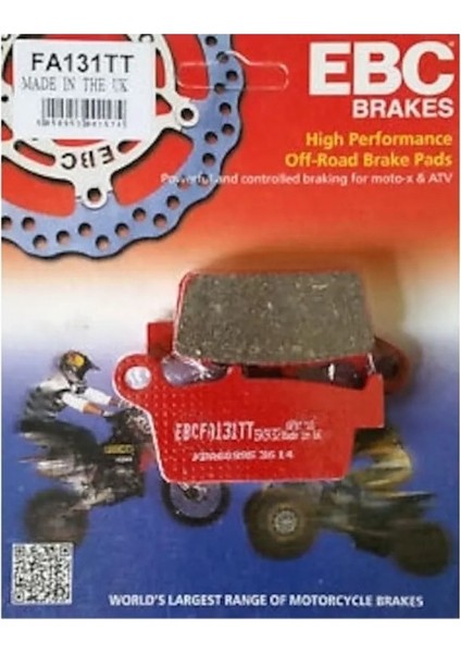 Yamaha Yz 125 1998-2002 Ebc Cross Yarı Sinter Arka Fren Balata