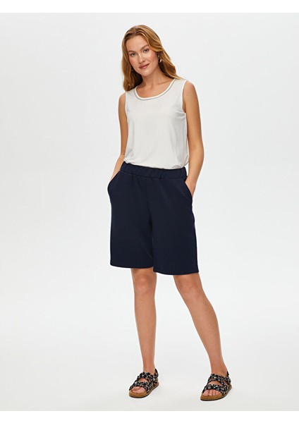 Normal Bel Regular Fit Şort B00062-1