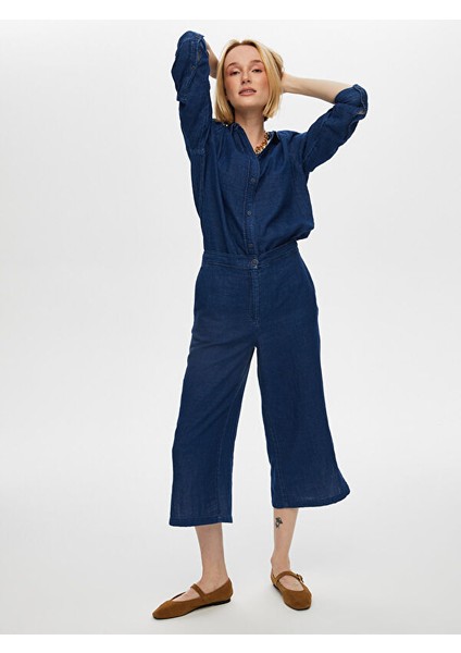 Yıkamalı Müslin Yırtmaçlı Capri S25CPR004 modelleri