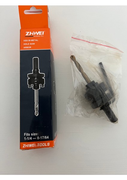 Zhweı Hss Bı-Metal Panç ve Adaptör Seti - 7 Parça (5 PANÇ/2ADAPTÖR)