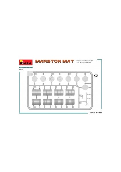 49019 1:48 Marston Mat Iniş Pisti ve Variller