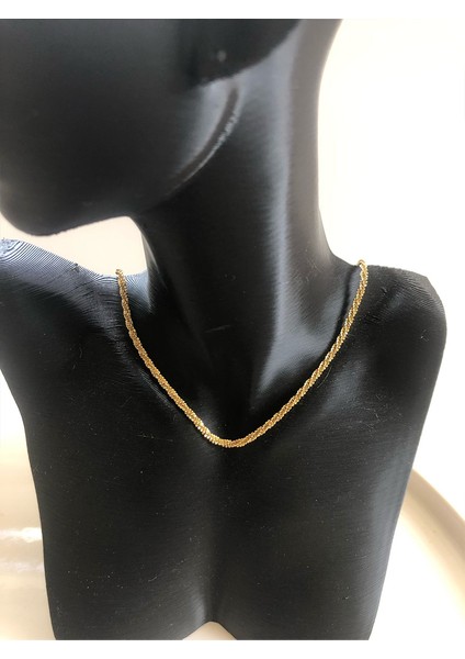 Burgu Detaylı Gold Paslanmaz Çelik Kadın Kolye fiyatları