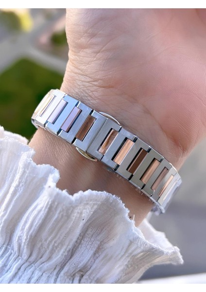 Çelik Kasa & Kordon Kararma ve Renk Atma Yapmaz Kadın Kol Saati+Bileklik JG04409.1 modelleri