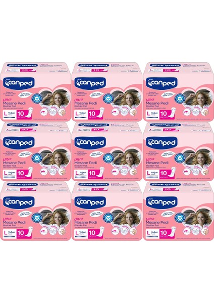 Mesane Pedi Ultra L - Large - Büyük - Yoğun 90 Adet (9pk*10)