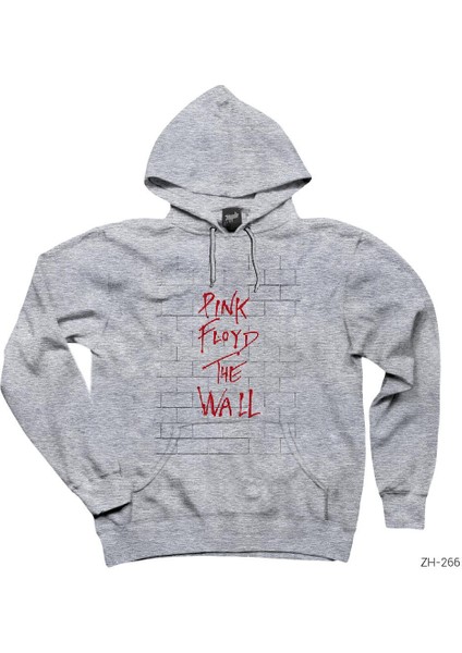 Pink Floyd The Wall Gri Kapşonlu Sweatshirt Hoodie
