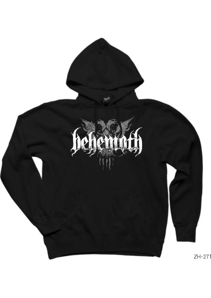 Behemoth Group Siyah Kapşonlu Sweatshirt Hoodie