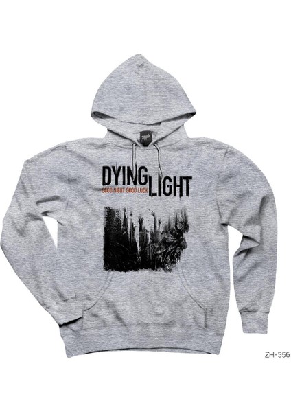 Dying Light Gri Kapşonlu Sweatshirt Hoodie