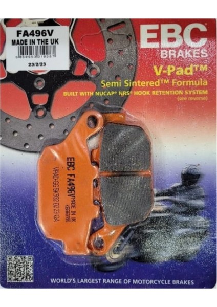 Honda Cbr 650 F Ebc Yarı Sinter Arka Fren Balata