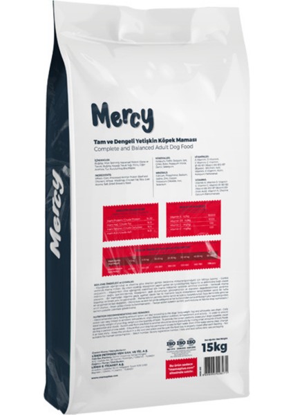 Biftekli Yetişkin Köpek Maması 15 kg