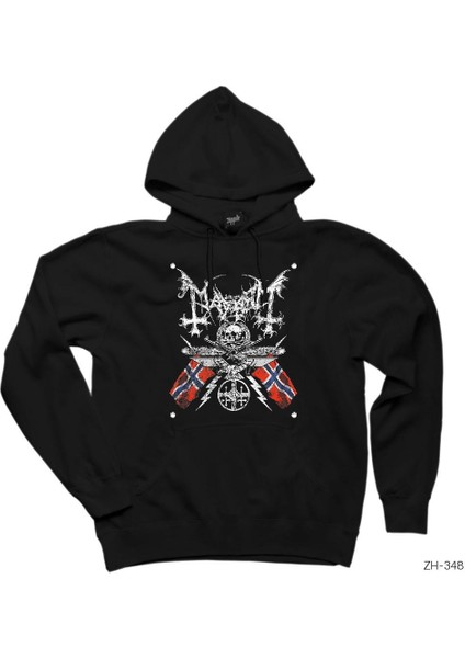 Mayhem Band Logo Siyah Kapşonlu Sweatshirt Hoodie