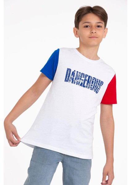 Kısa Kol Beyaz Renk Erkek Çocuk Tshirt fiyatları