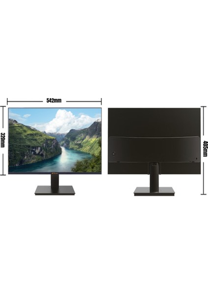 FFC-24F10 23.8" Inch Ekran Fhd 75hz Monitör 1920*1080 "siyah Renk " Gaming Oyuncu Monitörü - 2 Yıl Garanti - Çerçevesiz Ekran
