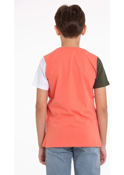 Kısa Kol Taba Renk Erkek Çocuk Tshirt modelleri