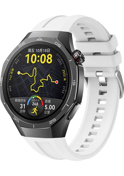 Huawei Watch Gt5 Pro 46MM Yumuşak Esnek Yapılı Silikon Kordon Strap Kayış