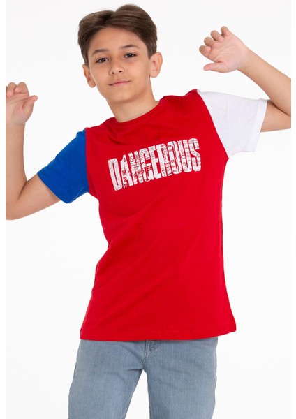 Kısa Kol Kırmızı Renk Erkek Çocuk Tshirt fiyatları