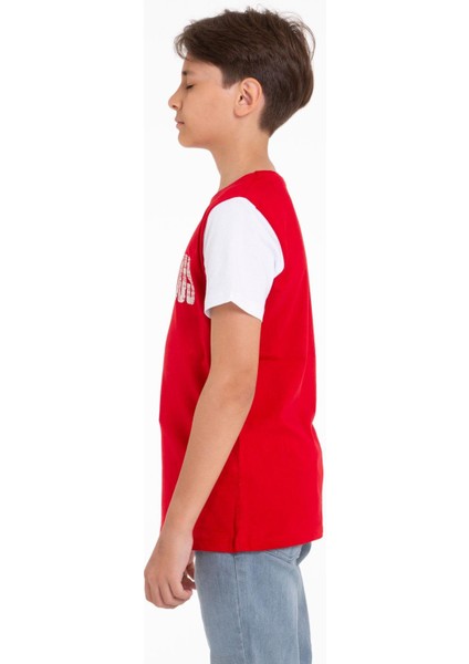 Kısa Kol Kırmızı Renk Erkek Çocuk Tshirt fırsatları