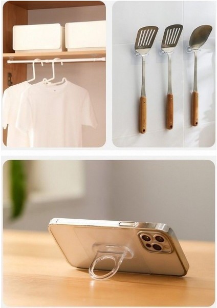 Kendinden Yapışkanlı Çok Amaçlı Yuvarlak Halka 4 Adet fırsatları