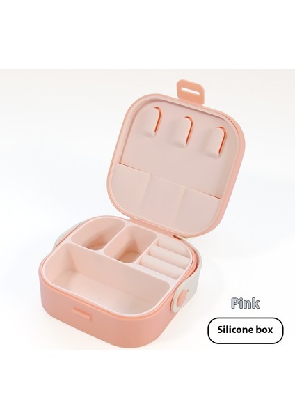 Taşınabilir Mücevher Kutusu Yüzük Takı Kolye Ruj Bölmesi Etrafta Taşımak Için Çok Fonksiyonlu Pp Plastik Saklama Kutusu (Yurt Dışından)