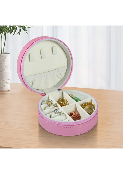 Mini Mücevher Organizatörü Seyahat Taşınabilir Mücevher Kutusu Kompakt Yüzük Çantası Dekoratif Aksesuar Kılıfı (Yurt Dışından)