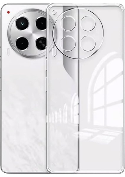 Tecno Camon 30 ile Uyumlu Kapak Kamera Korumalı Süper Silikon Şeffaf Kılıf