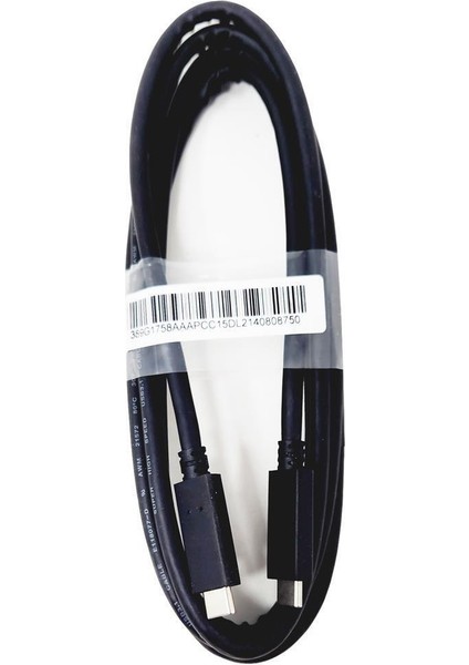 Usb-C Male To Usb-C Male Cable 1.8m 5A- Black Type C Gen USB 3.1 Superspeed