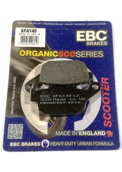 Suzukı Gw 250 Inazuma Ebc Organik Arka Fren Balata