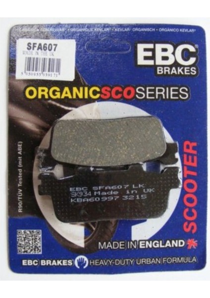 Daelım S3 250 Advance Ebc Organik Arka Fren Balata