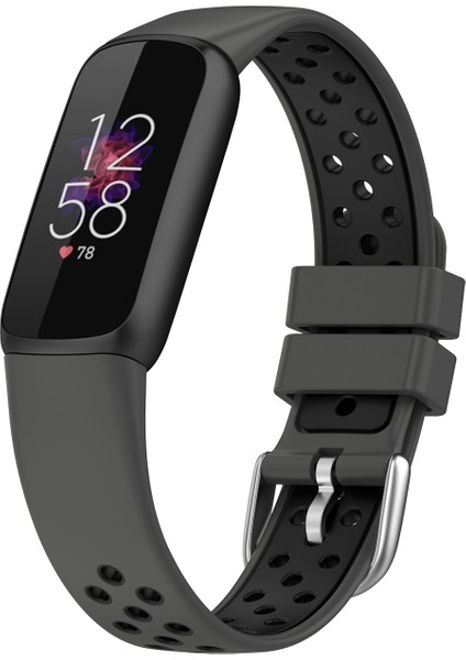 Fit Luxe Silikon Kayış Fitbit Luxe Antrasit Siyah Siyah (Yurt Dışından)