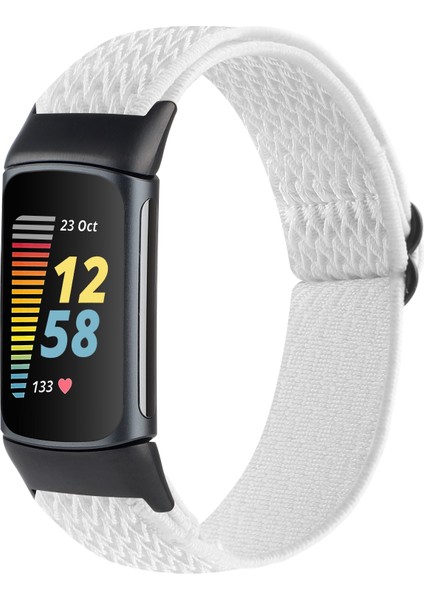 Fitbit Charge 5 Beyaz Için Naylon Watch Band (Yurt Dışından)