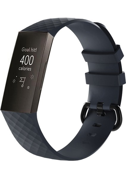 Fitbit Charge 4 Için Silikon Saat Bandı Küçük Boyut: 190*18MM Lacivert (Yurt Dışından)