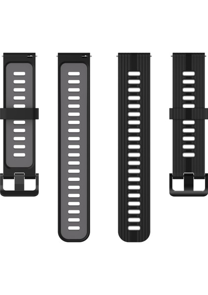 Samsung Galaxy Watch 5 44MM Koyu Gri+Siyah Için Silikon Watch Band (Yurt Dışından) modelleri